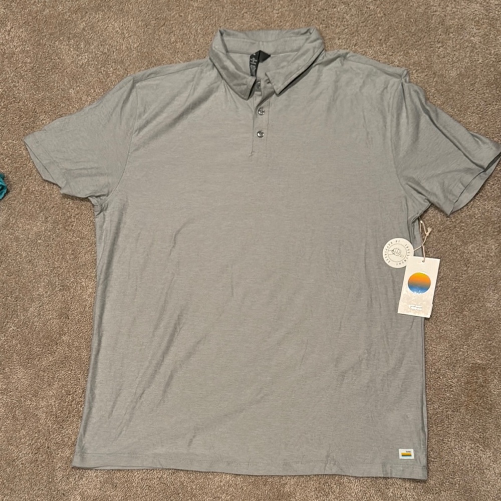 COPY - Vuori Gray Strato Tech polo